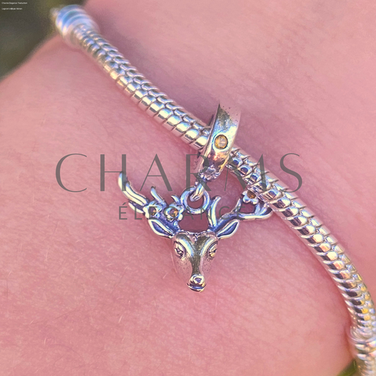 Charm Pendentif - Tête de Cerf - Charms Élégance