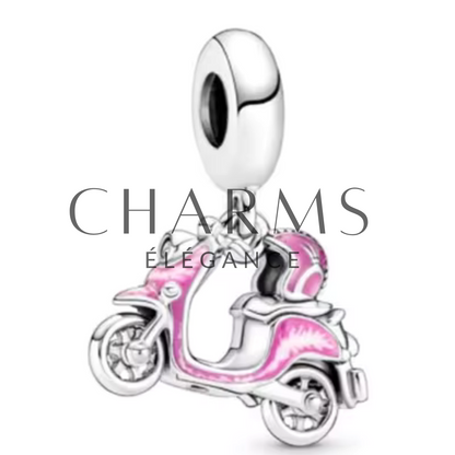 Charm Scooter Rose - Charms Élégance