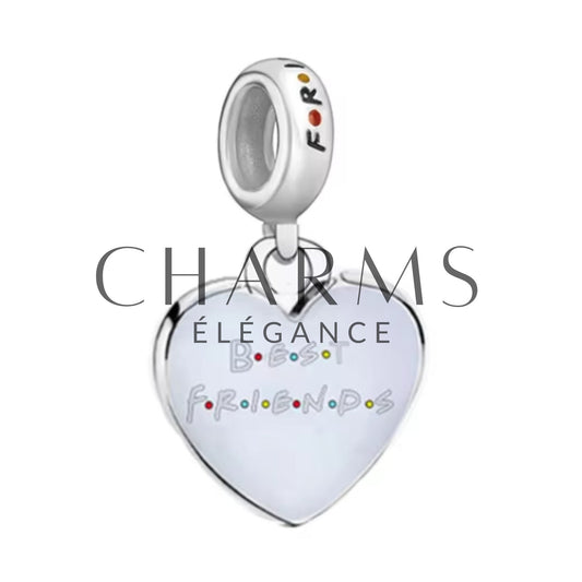 Charm Pendentif - Coeur "Best Friends" | Friends - Charms Élégance