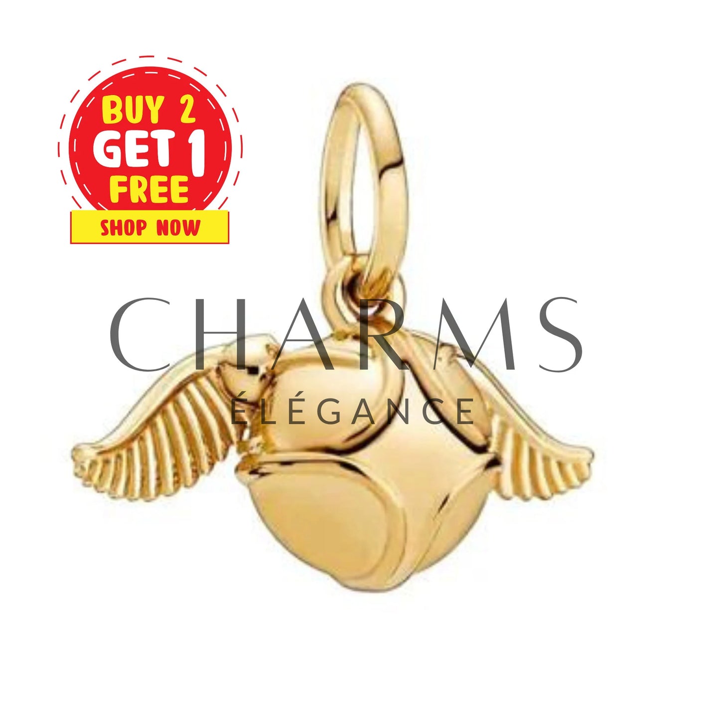 Charm Pendentif - Vif d'Or Brillant | Harry Potter