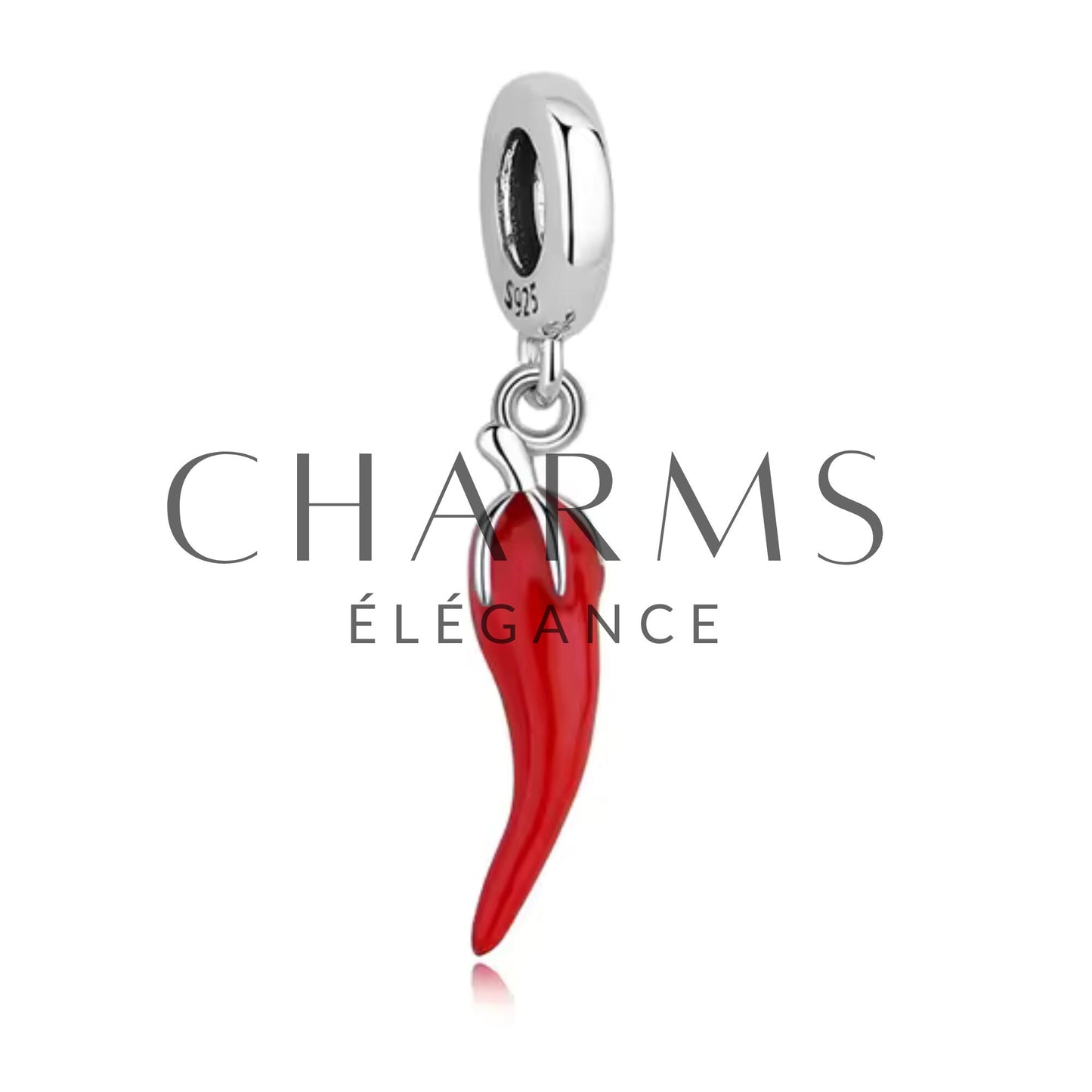 Charm Pendentif - Chili Rouge | Nouvel an chinois