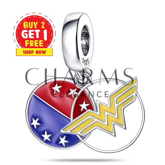 Charm Pendentif - Insigne Wonder Woman | DC