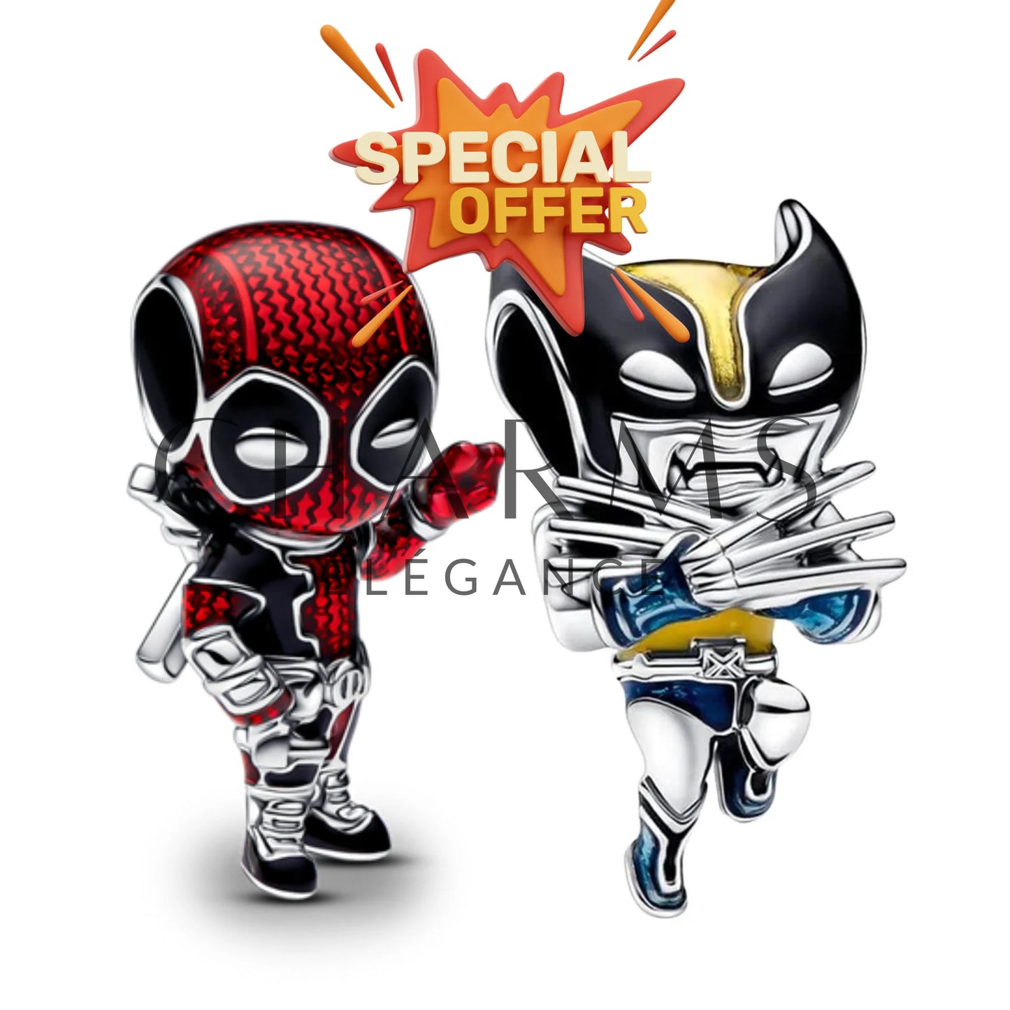 Offre Spéciale - Charms Deadpool & Wolverine | Marvel