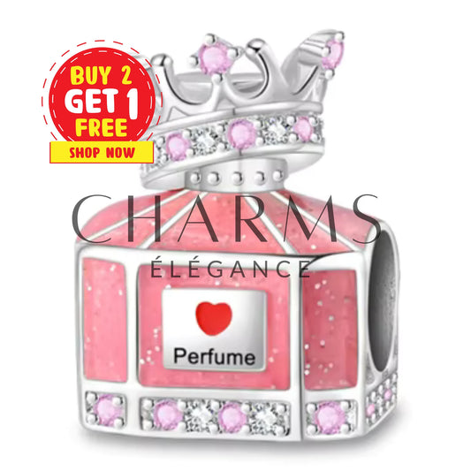 Charm - Parfum Rose avec Inscription "Love Perfume"