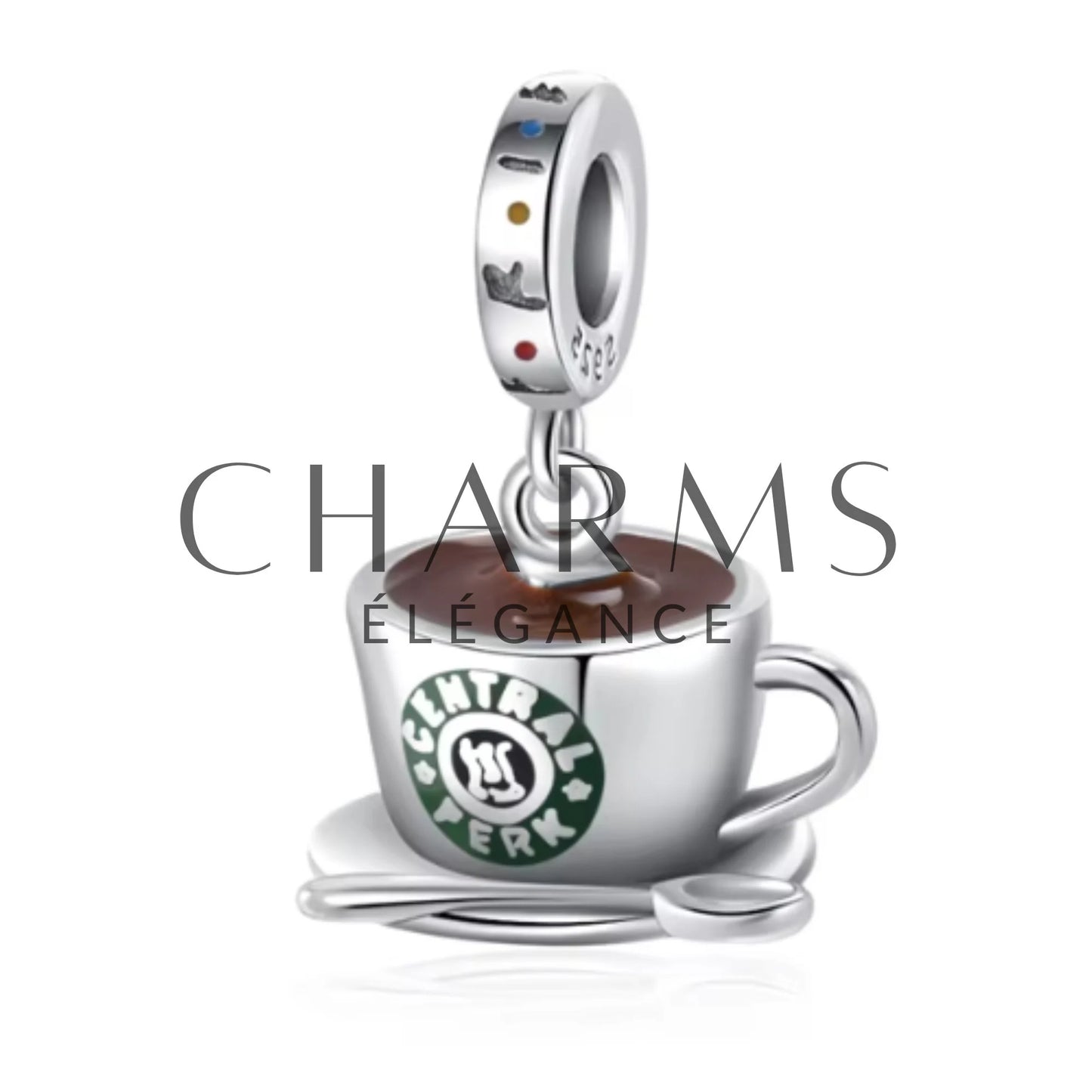 Charm Pendentif - Tasse Central Perk avec cuillère | Friends