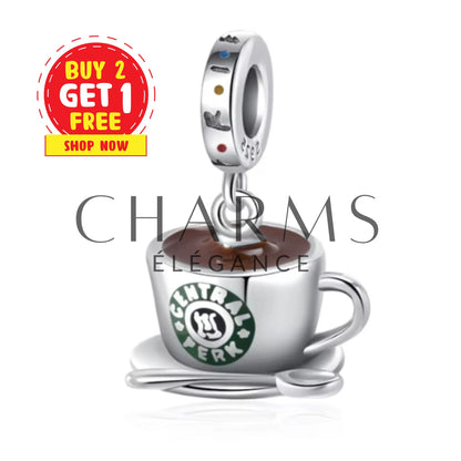 Charm Pendentif - Tasse Central Perk avec cuillère | Friends