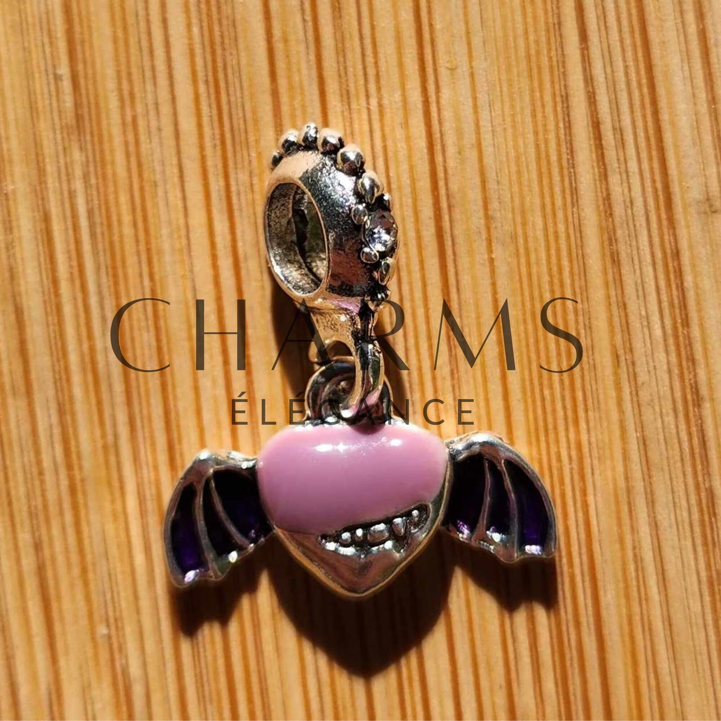 Charm Pendentif - Cœur Vampire