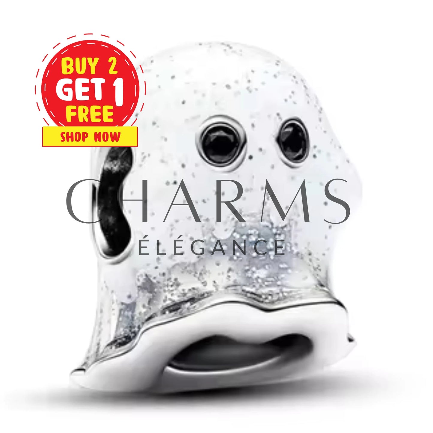 Charm – Glow in the Dark Boo Ghost | Halloween