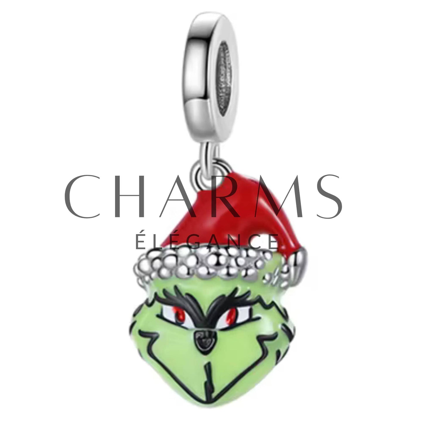 Charm Pendentif - Grinch Père Noël | Noël