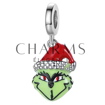 Charm Pendentif - Grinch Père Noël | Noël