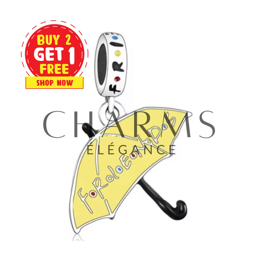 Charm Pendentif - Parapluie Jaune | Friends