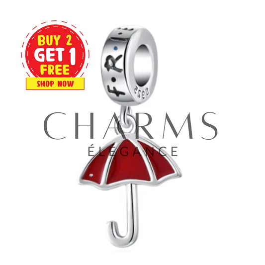 Charm Pendentif - Parapluie Rouge | Friends