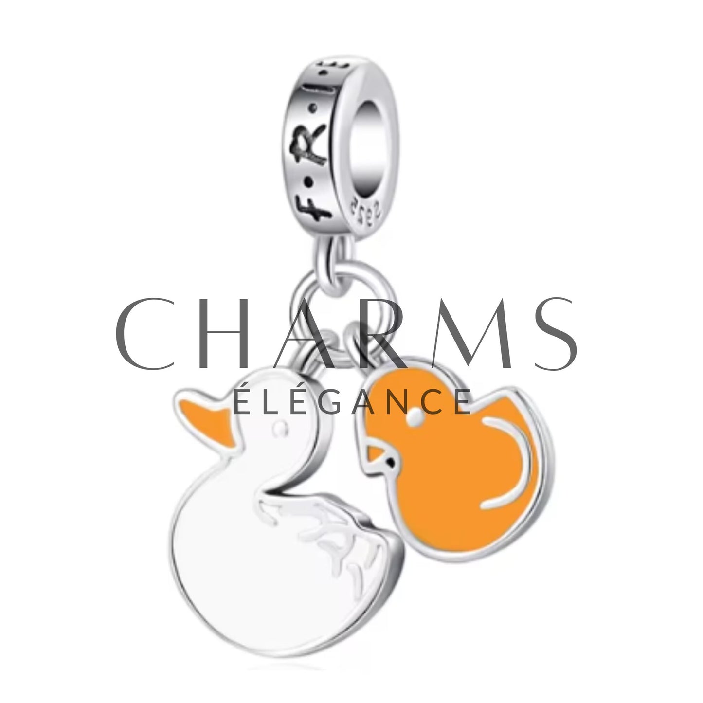 Charm Pendentif - Canard et Poussin de Joey & Chandler | Friends