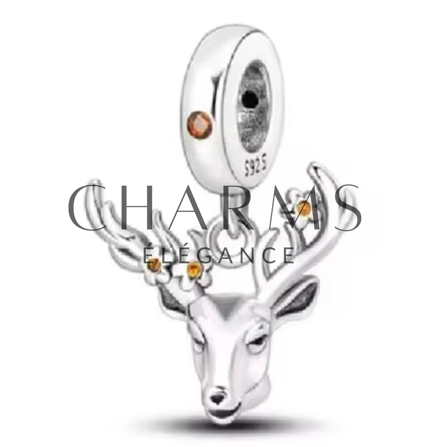 Charm Pendentif - Tête de Cerf