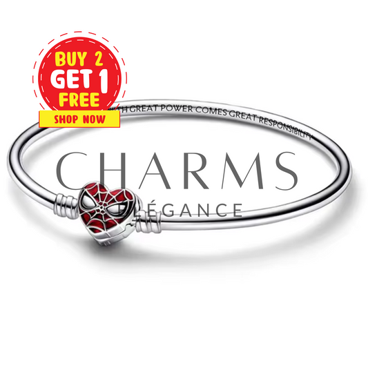 Bracelet Spider-Man Rigide – L'Élégance du Super-Héros - Charms Élégance