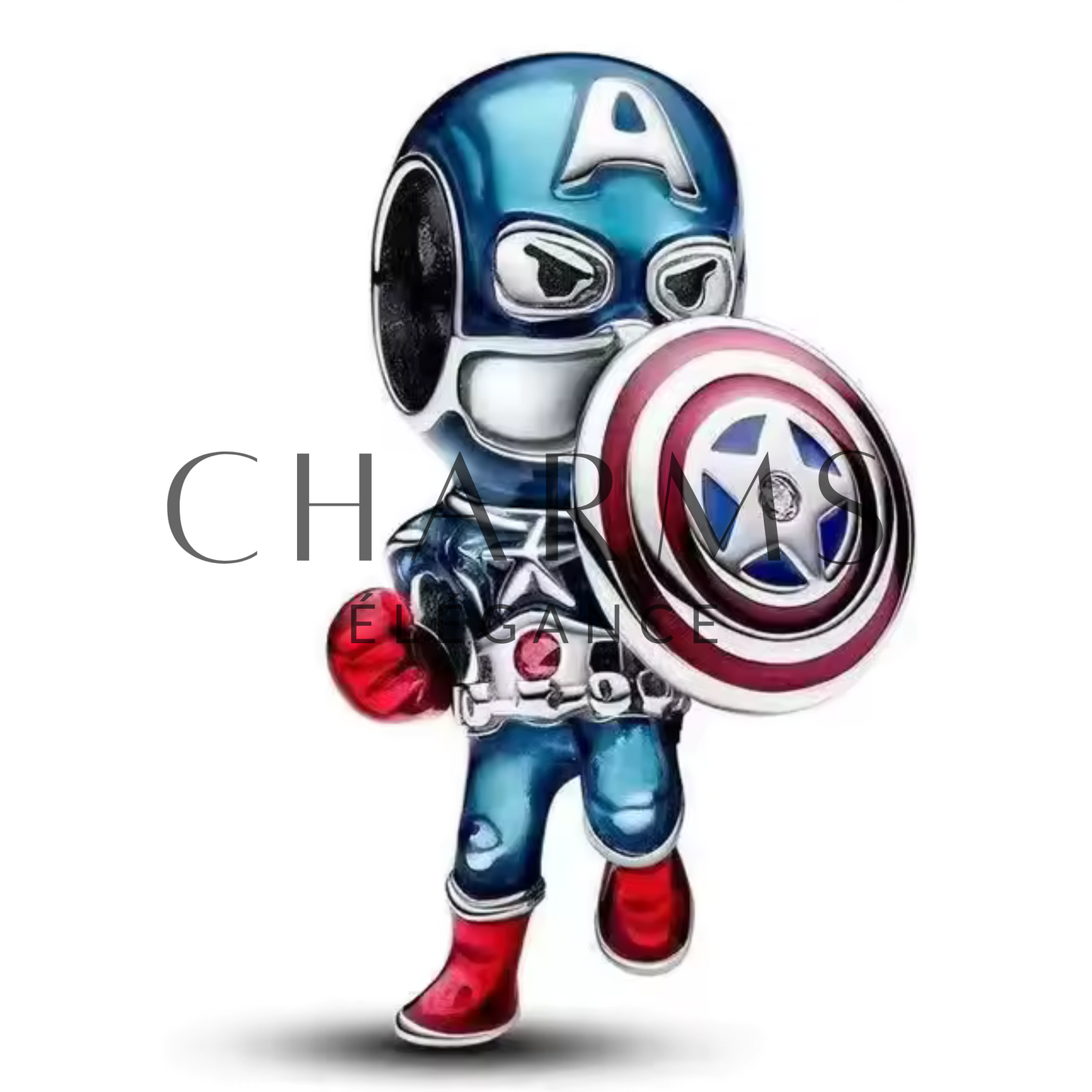 Charm Captain America – Marvel - Charms Élégance