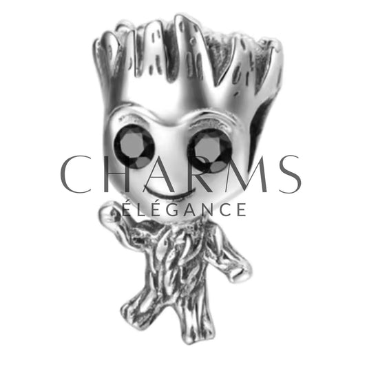 Charm - Groot avec Diamants Noirs | Marvel - Charms Élégance