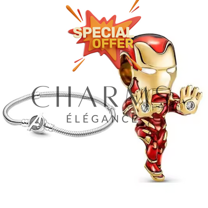 Offre Spéciale - Bracelet Avengers + Charm Iron Man Offert - Charms Élégance