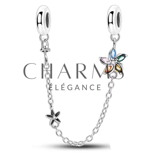 Charm Chaîne de Sécurité Fleurs Élégantes - Charms Élégance