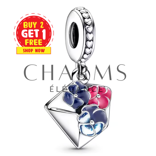 Charm Lettre Fleurie – Tendresse et Poésie - Charms Élégance
