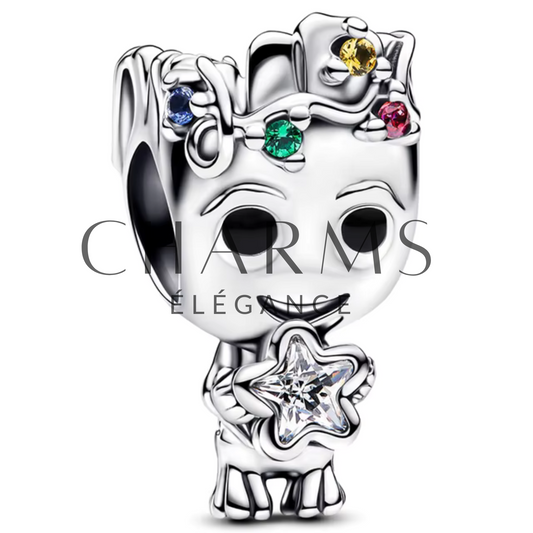 Charm - Groot avec Guirlande de Noël - Charms Élégance