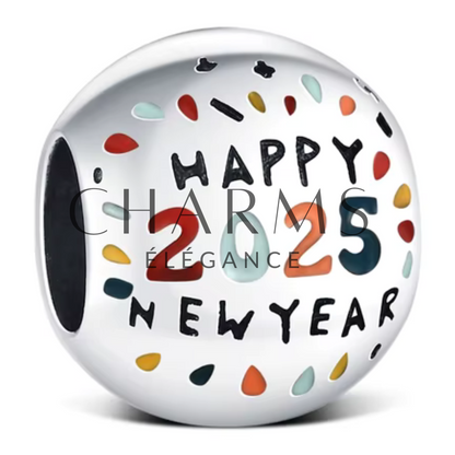 Charm Happy New Year 2025 – Nouvel An Étincelant - Charms Élégance