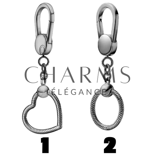 Porte-clés pour Charms - Noir - Charms Élégance