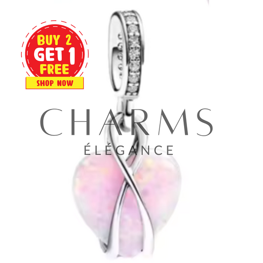 Charm - Cœur Rose - Charms Élégance