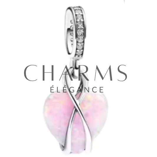 Charm - Cœur Rose - Charms Élégance