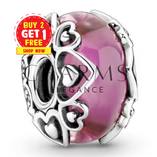 Charm - Verre de Murano Saint-Valentin - Charms Élégance
