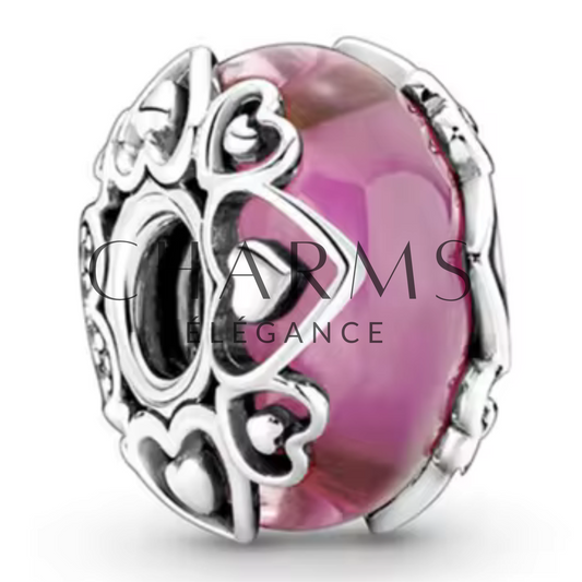 Charm - Verre de Murano Saint-Valentin - Charms Élégance