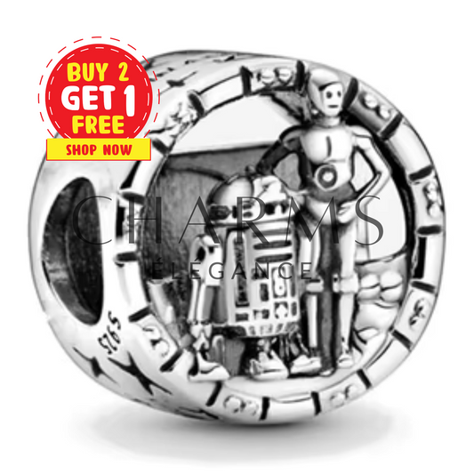 Charm C-3PO avec R2-D2 | Stars Wars - Charms Élégance