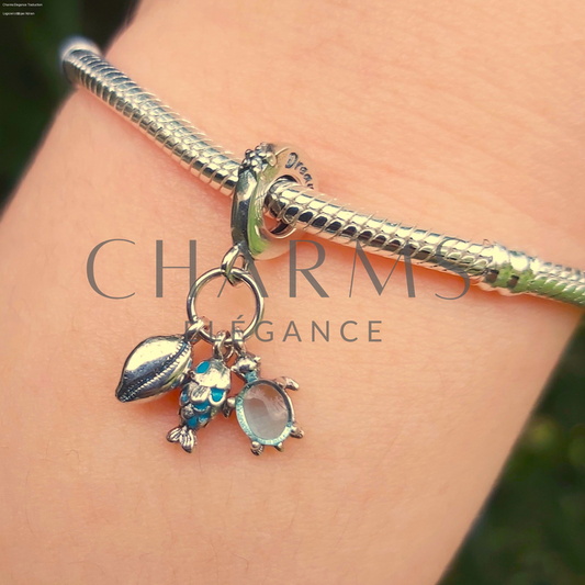 Charm – Tortue, Poisson et Coquillage - Charms Élégance