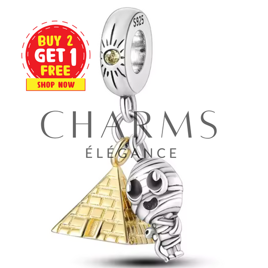 Charm Pyramide et Momie - Charms Élégance